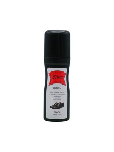 34532 - Silva Liquid Black Shoe Polish, 75ml - Box:  - Loc: J5