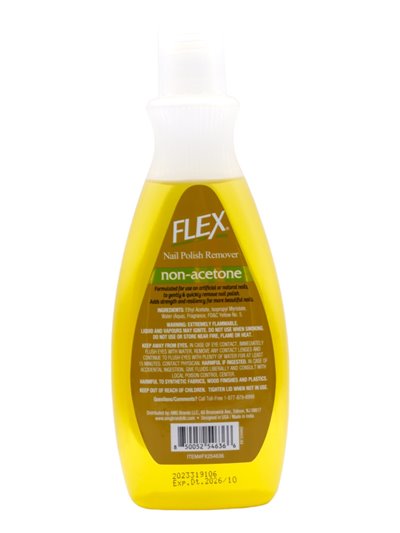 30298 - Flex Nail Polish Remover. (Non-Acetone) - 8 fl. oz. (Case Of 12) - Box:  - Loc: J3