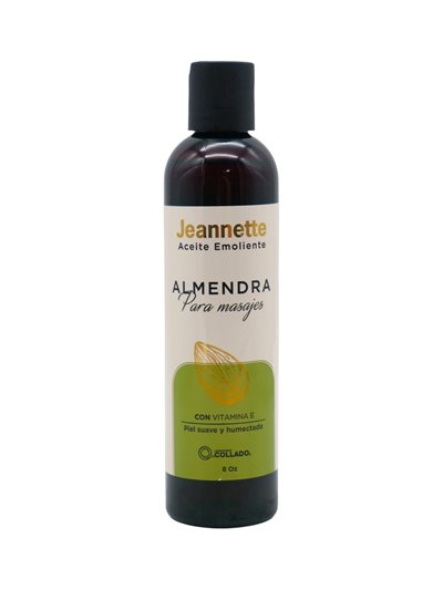 34553 - Jennette. Aceite De Almendras ( Almond Oil ) Con Vitamina E - 8 fl. oz. - Box:  - Loc: O3