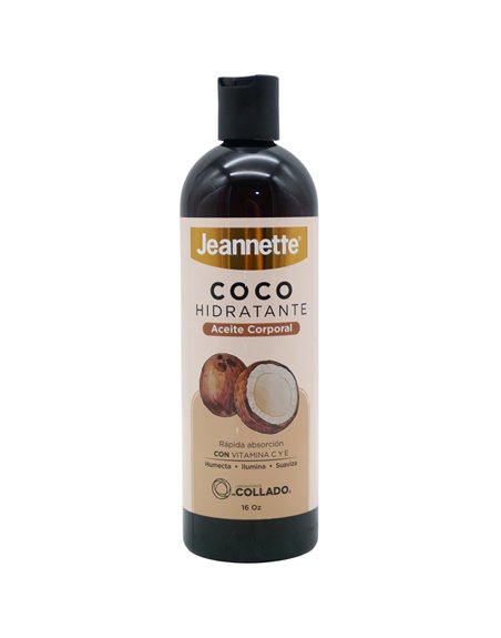 34556 - Jennette. Aceite De Coco ( Coconut Oil ) Humectante Corporal- 16 fl. oz. - Box:  - Loc: O3