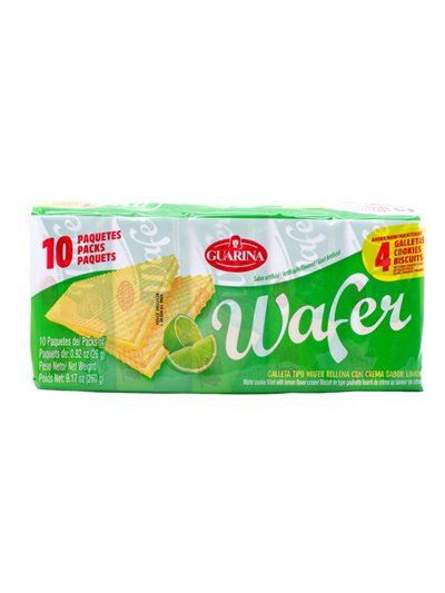 30319 - Guarina Wafer Lemon - 10 Pack/9.17 oz. - Box:  - Loc: N9