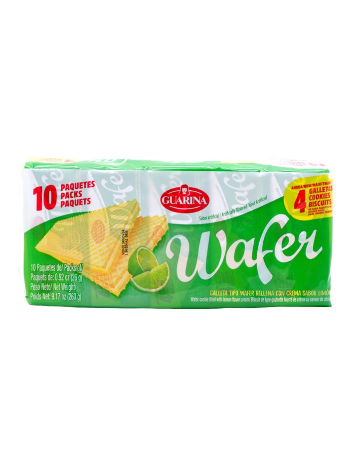 30319 - Guarina Wafer Lemon - 10 Pack/9.17 oz. - Box:  - Loc: N9