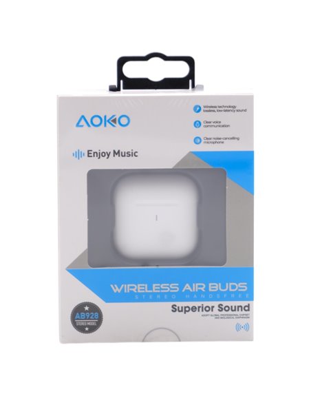 30325 - Aoko Air Buds Stereo High Bass Headphone ( AB928 ) - Box:  - Loc: 