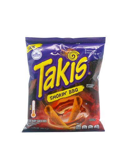 34585 - Barcel Takis Smokin' BBQ - 4 - 3.25 oz (Case of 20) - Box:  - Loc: P1