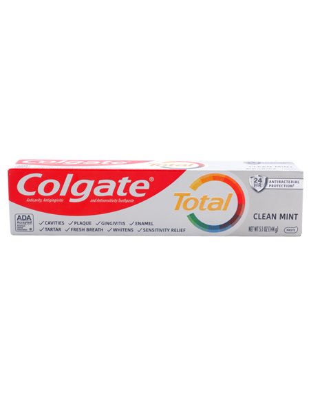 30333 - Colgate Toothpaste, Total Clean Mint - 5.1 oz. (Case Of 24) - Box:  - Loc: H0