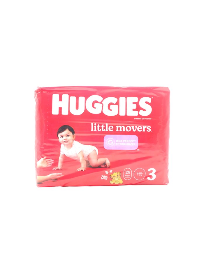 30334 - Huggies Diapers Little Movers Jumbo - Size 3  (4/25's) - Box:  - Loc: E6