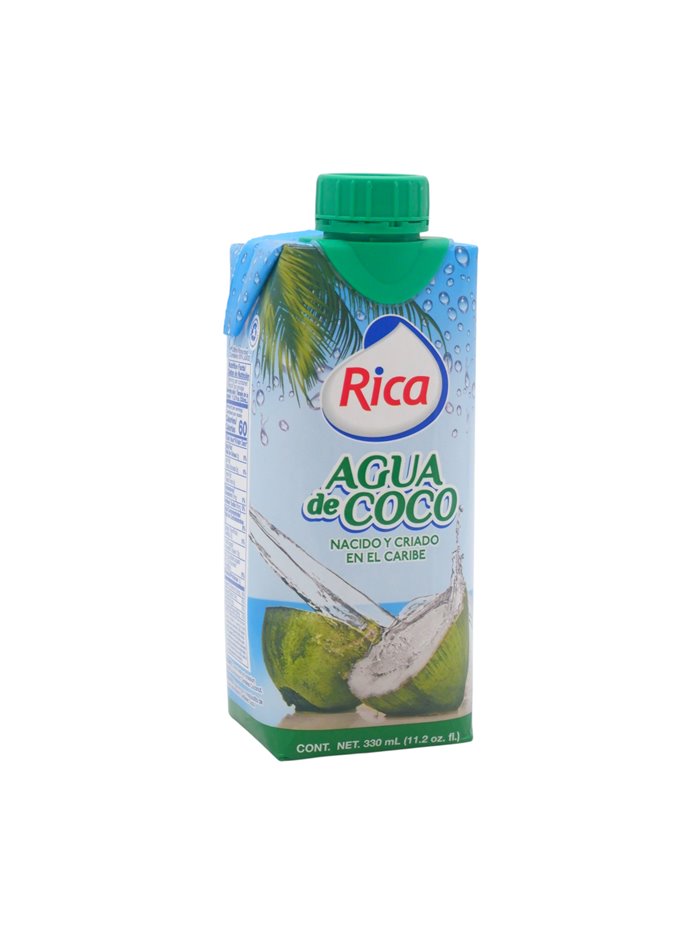 34597 - Rica Coconut Water - 330ml. (Case of 18) - Box:  - Loc: 