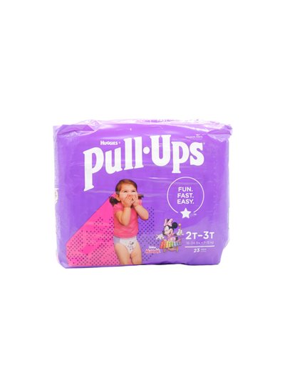 30339 - Huggies Girl Diapers Pull-Ups - Size 2T-3T (Case of 4/23's) - Box:  - Loc: L8