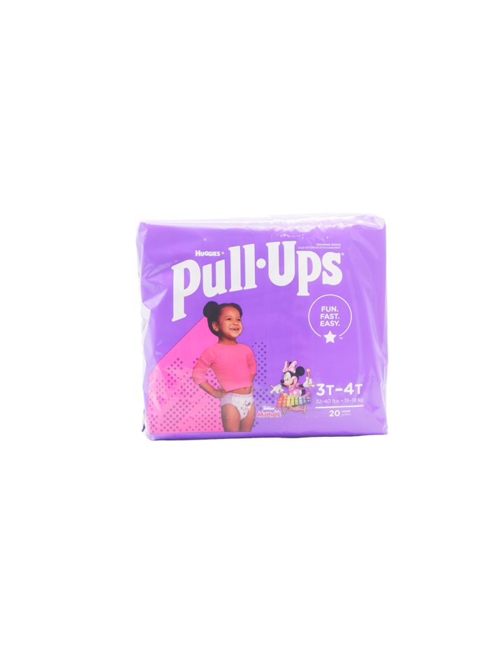 30340 - Huggies Girl Diapers Pull-Ups  - Size 3T-4T  (Case of 4/20's) - Box:  - Loc: L8