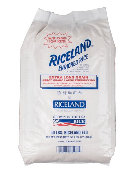 2529 - Riceland Rice ELG 4% - 50lb. - Box:  - Loc: S3