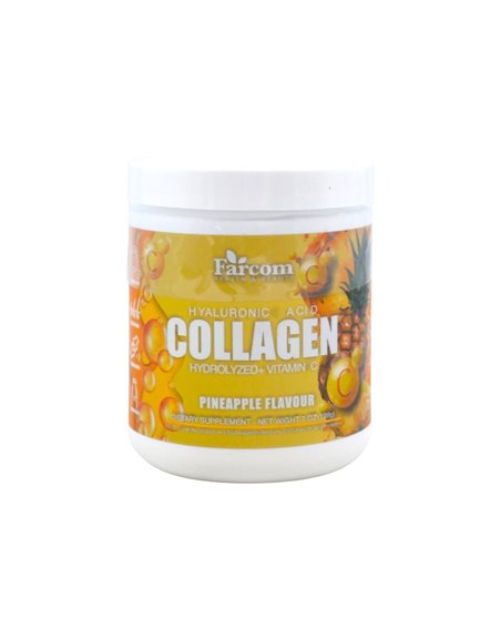 34710 - Farcom Hyaluronic Collagen  Pineapple. Hydrolzed + Vitamin C  7 oz - Box:  - Loc: R6