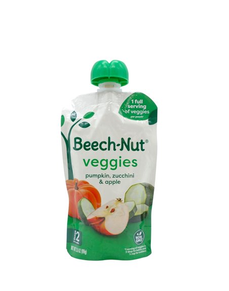 34882 - Beech-Nut Pumpkin, Zucchini & Apple. 3.25 oz. (Case OF 12) - Box:  - Loc: 