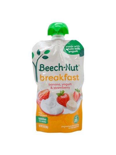34884 - Beech-Nut Yogurt, Banana & Strawberry. 3.25 oz. (Case OF 12) - Box:  - Loc: 