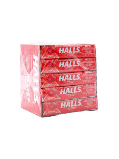 30402 - Halls Strawberry Vita C - 20ct - Box:  - Loc: N1