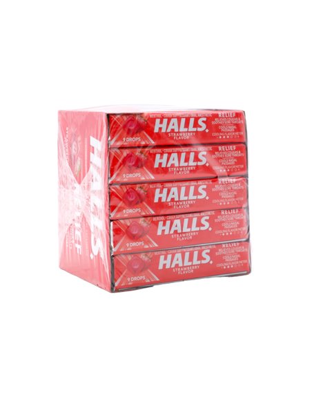 30402 - Halls Strawberry Vita C - 20ct - Box:  - Loc: N1