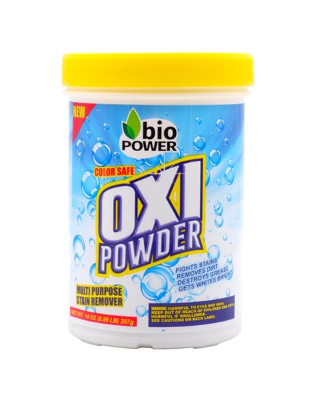 30405 - Oxi Podwer. Bio Power. Color Safe Multi Purpose Stain Remover. 12/14oz. (Case Of 12) 79030 - Box:  - Loc: 41F