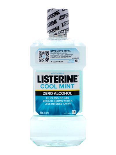 30411 - Listerine Cool Mint Zero Alcohol - 500ml. (Case Of 6) - Box:  - Loc: K5
