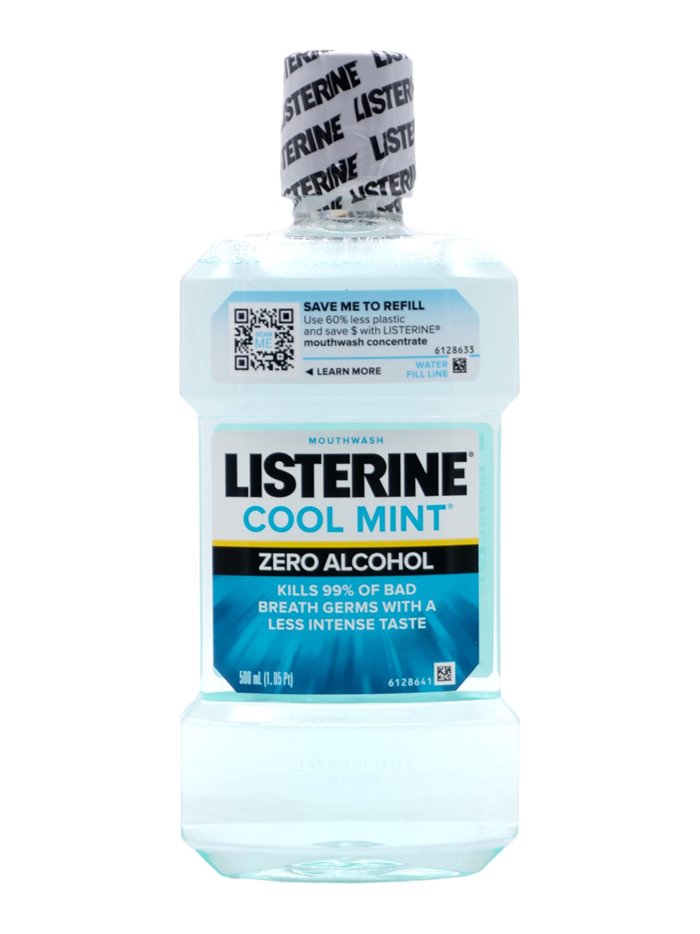 30411 - Listerine Cool Mint Zero Alcohol - 500ml. (Case Of 6) - Box:  - Loc: K5