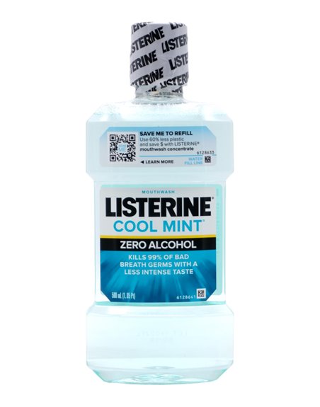 30411 - Listerine Cool Mint Zero Alcohol - 500ml. (Case Of 6) - Box:  - Loc: K5