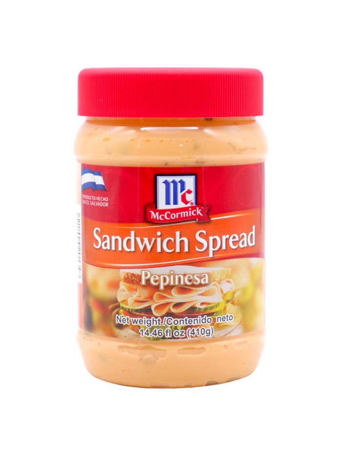 30451 - McCormick Sandwich Spread (Pepinesa/Aderezo) - 14.46oz. (Case of 12) - Box:  - Loc: S6