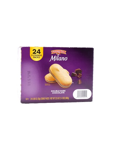 30499 - Pepperige Farm Milano Double Dark Chocolate- 24ct/23.05oz - Box:  - Loc: F2