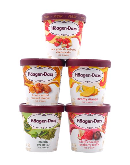 30638 - Haagen Dazs Ice Cream Bars, 1 Pint - 8 Count - Box:  - Loc: 