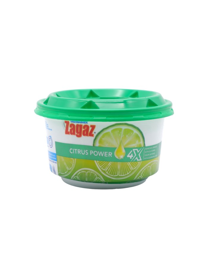 30653 - Zagaz 4X Citrus Power  LavaPlatos. Limon (Green/Verde) - 400g. (Case Of 16) - Box:  - Loc: 