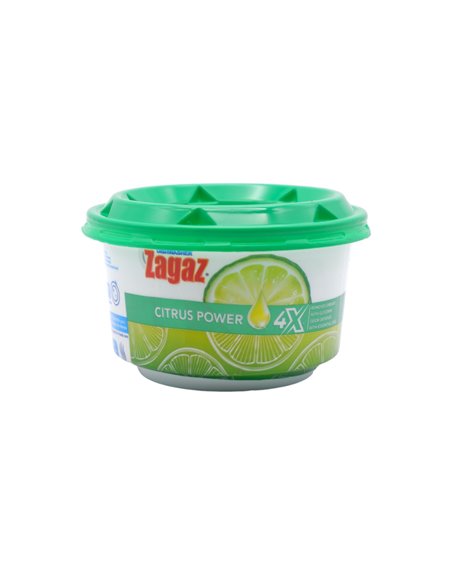 30653 - Zagaz 4X Citrus Power  LavaPlatos. Limon (Green/Verde) - 400g. (Case Of 16) - Box:  - Loc: 