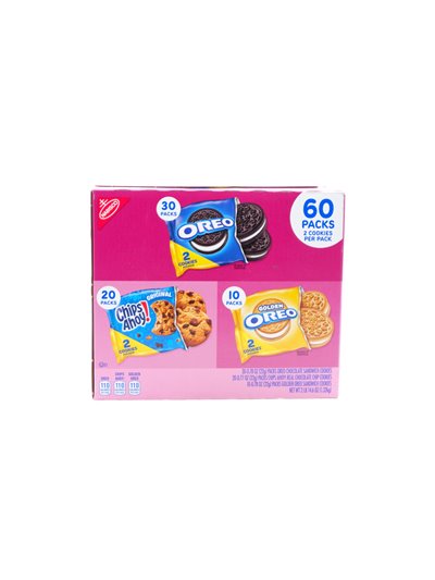 30669 - Nabisco Oreo Cookies Variety PacK & Chips Ahoy- 60 Packs (2 Cookies Per Pack) - Box:  - Loc: N5