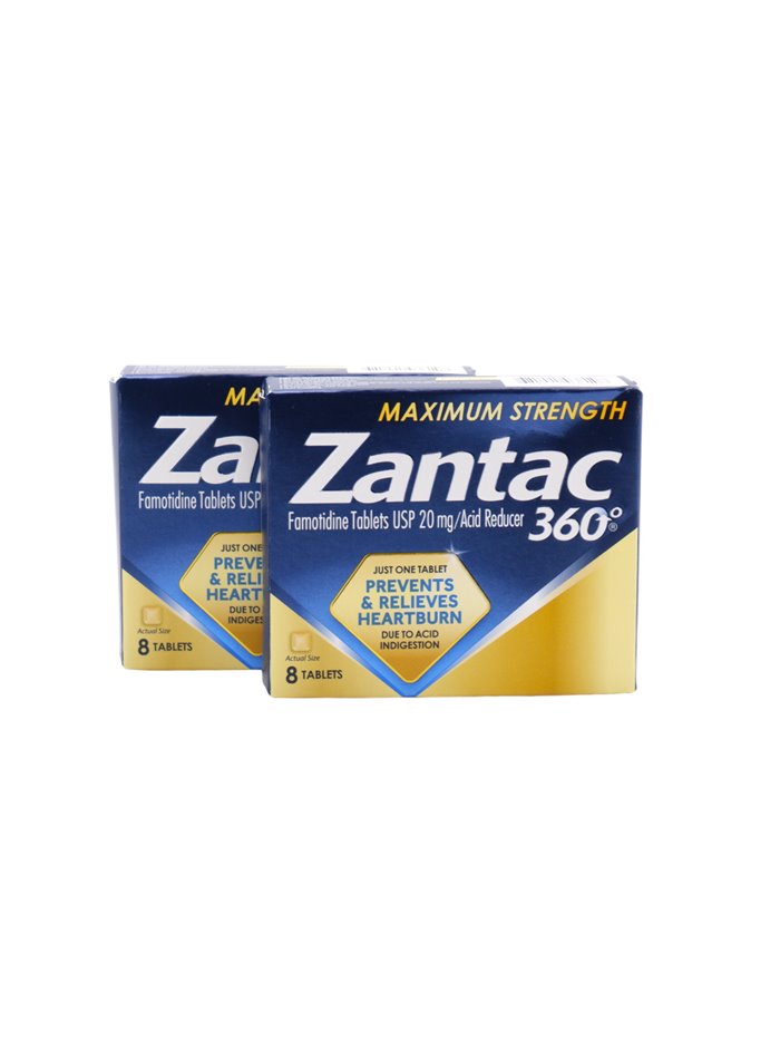 30694 - Zantac (360) Maximum Strength. -8ct. (Prevent & Relieve Heart Burn) - Box:  - Loc: 