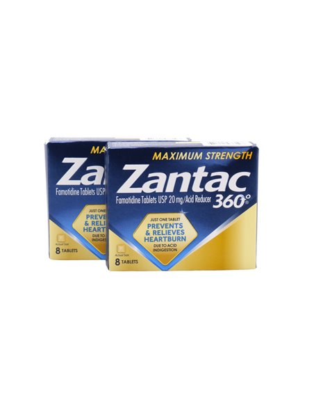 30694 - Zantac (360) Maximum Strength. -8ct. (Prevent & Relieve Heart Burn) - Box:  - Loc: 