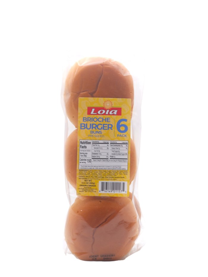 30739 - Loia Brioche Burger - 6ct. (Case of 14) - Box:  - Loc: Q3