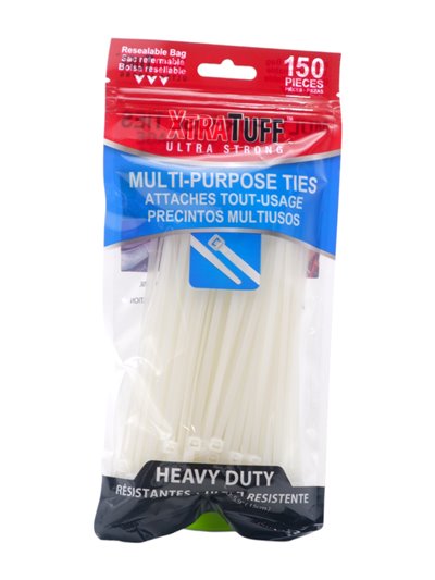 30753 - XtraTuff. Cable Ties 5.9" -150 ct (45127) - Box:  - Loc: 31F