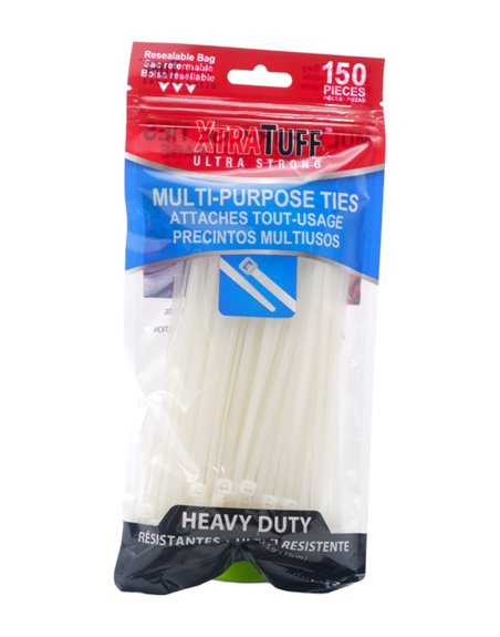 30753 - XtraTuff. Cable Ties 5.9" -150 ct (45127) - Box:  - Loc: 31F