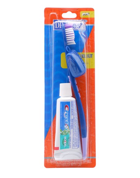 30758 - Dr. Fresh Travel Kit Toothbrush - 3 Pack (Brush, TP, Cap). (DF10841). - Box:  - Loc: K9