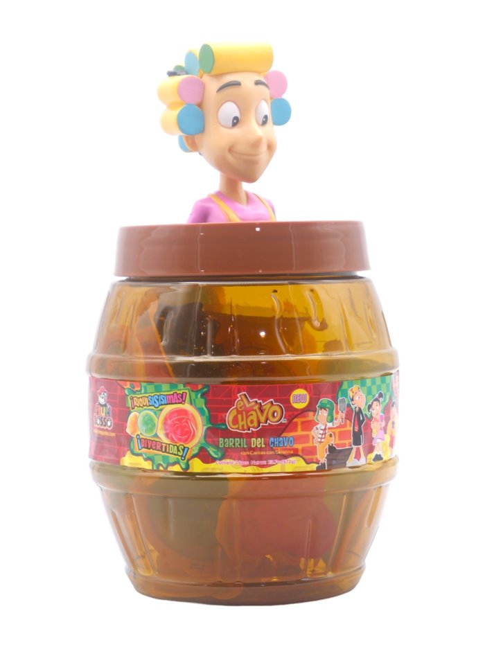 30768 - Barril Del Chavo.Juicy Chew Assorted Fruit Jellies (Dona Florinda),  - 6/23.7oz. - Box:  - Loc: L8