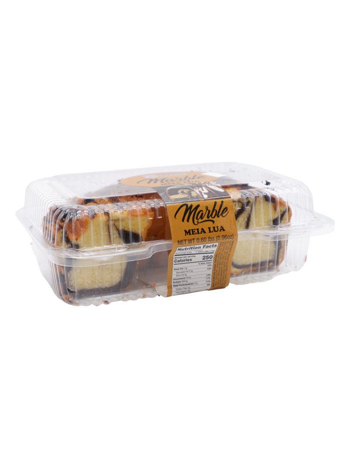 30804 - Marble Meia Lua Cake -  0.60lbs. - Box:  - Loc: 