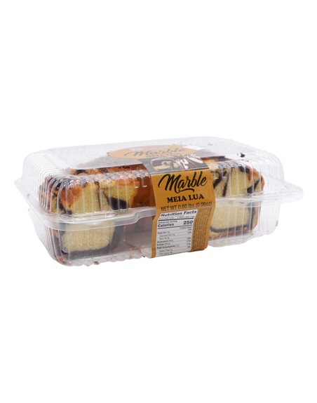 30804 - Marble Meia Lua Cake -  0.60lbs. - Box:  - Loc: 