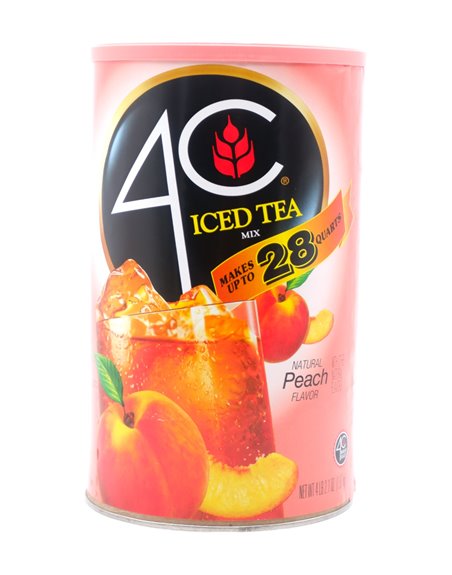 30827 - 4C Iced Tea Mix Powder Peach, Natural Flavor - 6/28Qt. - Box:  - Loc: H1