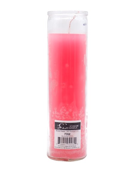 30833 - Cosmic Candle 7 Days Pink - (Case of 12) - Box:  - Loc: A9