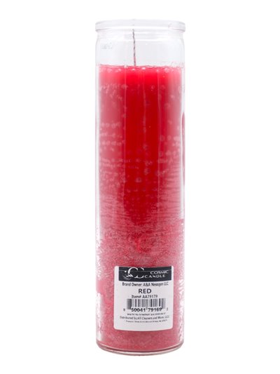 30836 - Cosmic Candle 7 Days Red - (Case of 12) - Box:  - Loc: A9