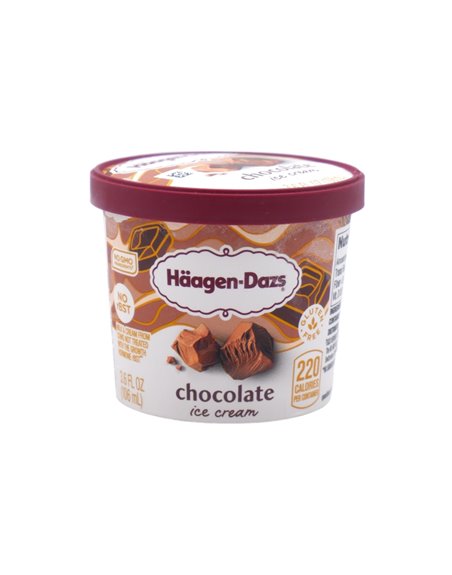 30869 - Haagen Dazs Ice Cream Chocolate Mini Cups, 3.6oz 12 Count - Box:  - Loc: 