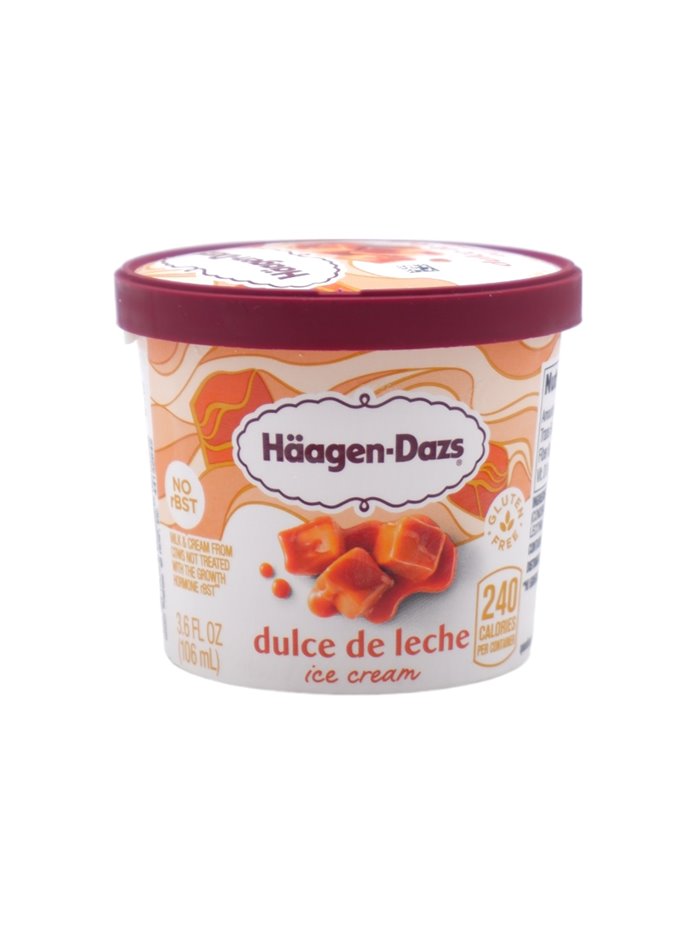 30870 - Haagen Dazs Ice Cream Dulce De Leche Mini Cups, 3.6oz 12 Count - Box:  - Loc: 