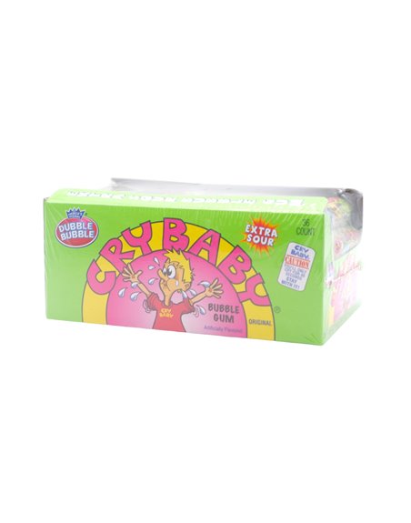 30879 - Cry Baby Extra Sour Bubble Gum - 36ct - Box:  - Loc: L7