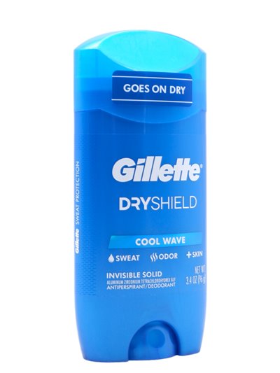 30885 - Gillette Deodorant Dry Shield. Cool Wave - 3.4 oz. - Box:  - Loc: K7