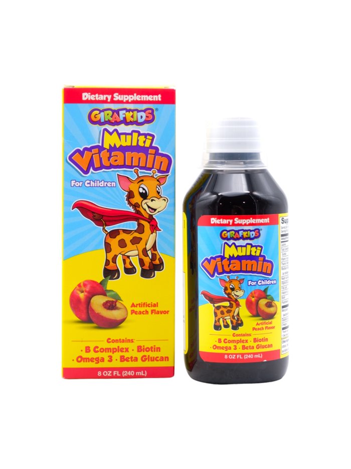 30919 - PH GirafKid Multi Vitaminas. Suplemento Diet??tico Para Ni?�os. Melocot??n - 8oz (240g) - Box:  - Loc: N2