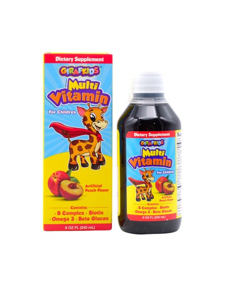 30919 - PH GirafKid Multi Vitaminas. Suplemento Diet??tico Para Ni?�os. Melocot??n - 8oz (240g) - Box:  - Loc: N2