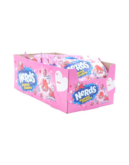 30940 - Nerds Gummy Clusters. Valentine - 3 fl. oz. (12 Pkg) - Box:  - Loc: L10