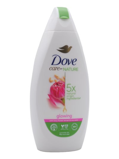 30982 - Dove Body Wash, Glowing Care By Nature, Lotus Flower & Rice - 400ml. (Case of 12) - Box:  - Loc: I3
