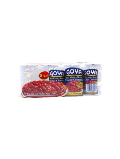 31011 - Goya Red Kidney  Beans - 15.5 oz. (Pack of 8) - Box:  - Loc: G11